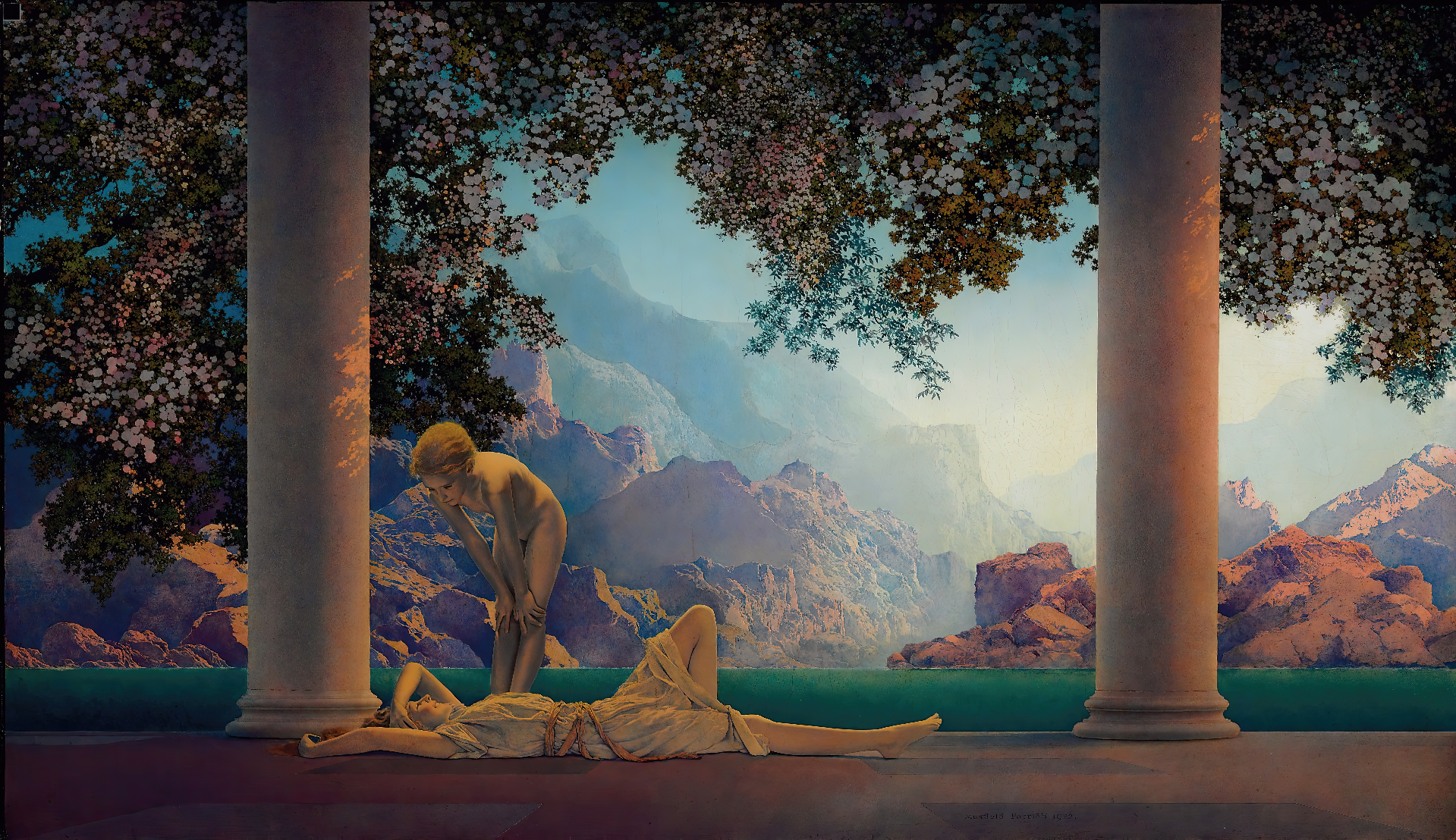 22 - 150x100, Maxfield Parrish, Daybreak, 1922-Upscaled-cgi-0.5x 22 - 150x100, Maxfield Parrish, Daybreak, 1922-Upscaled-cgi-0.5x